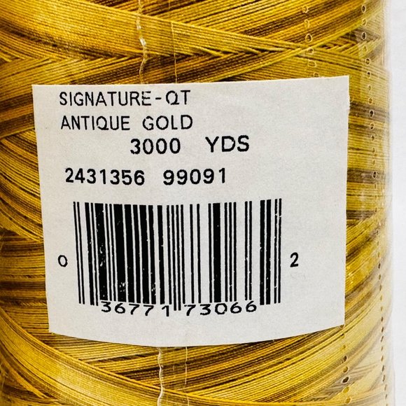 Two Signature Machine Quilting Spools Cotton 3,000 Yds. Each - New/Sealed - Picture 4 of 5